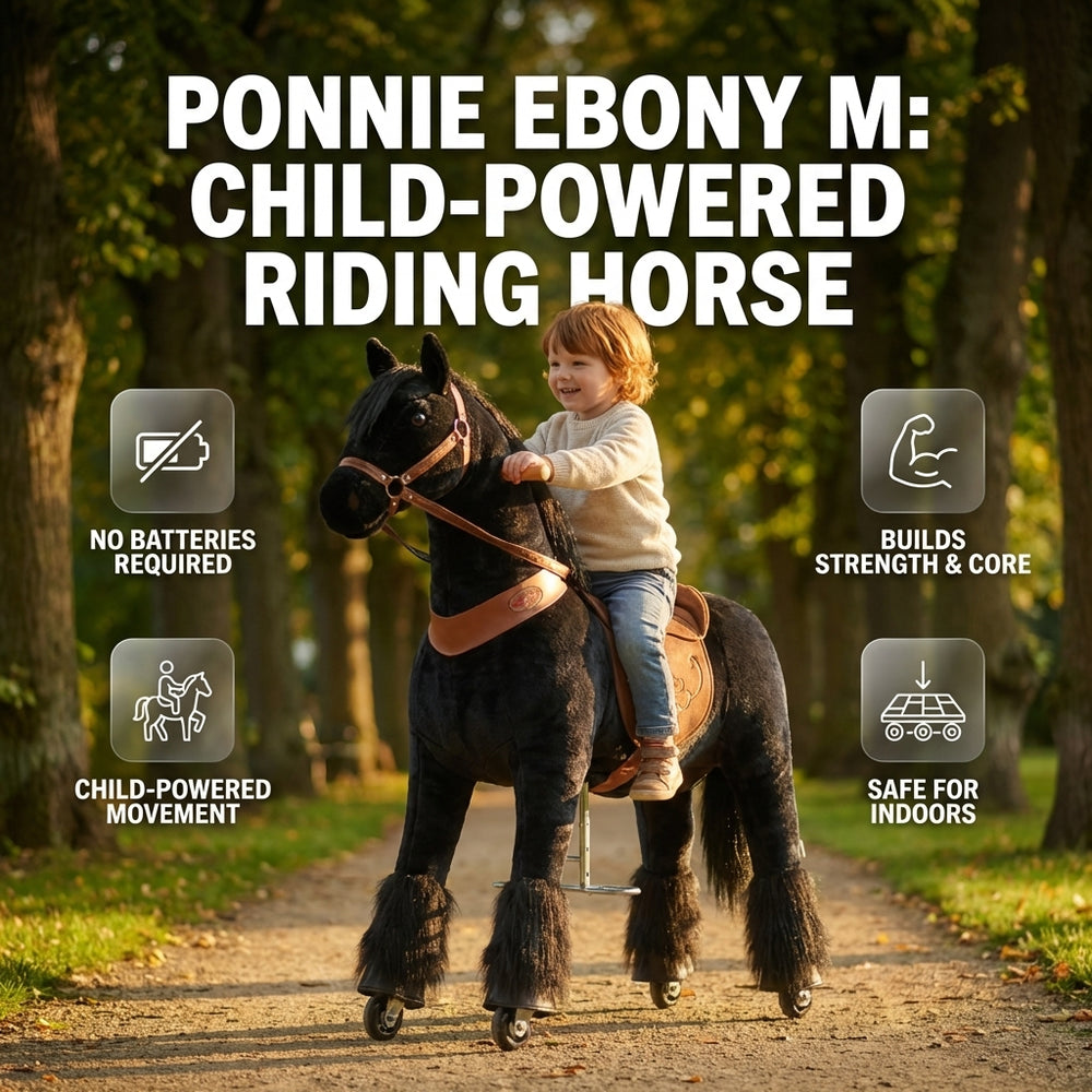 Mechanical riding horse Ponnie Ebony M