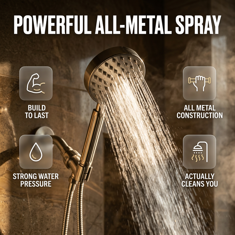 No More Weak Spray From A Shower Head That Feels Like Plastic Junk