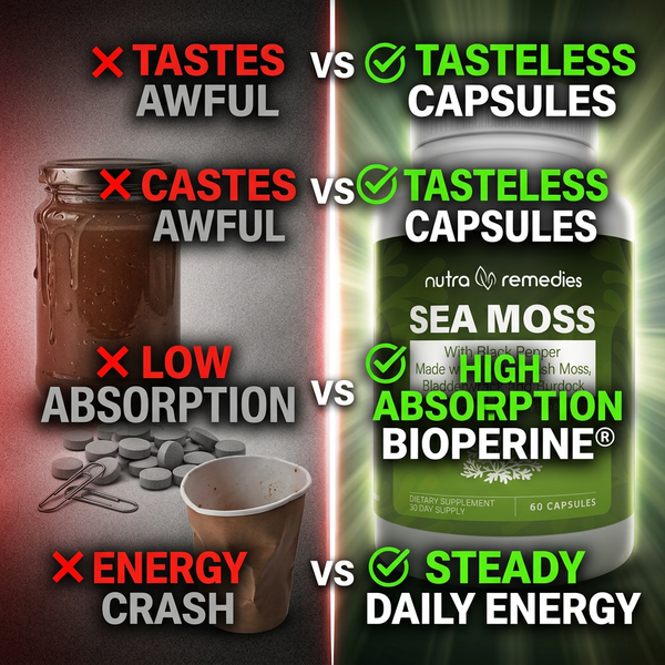 Why Nutra Remedies Sea Moss Capsules Are Superior To Alternatives